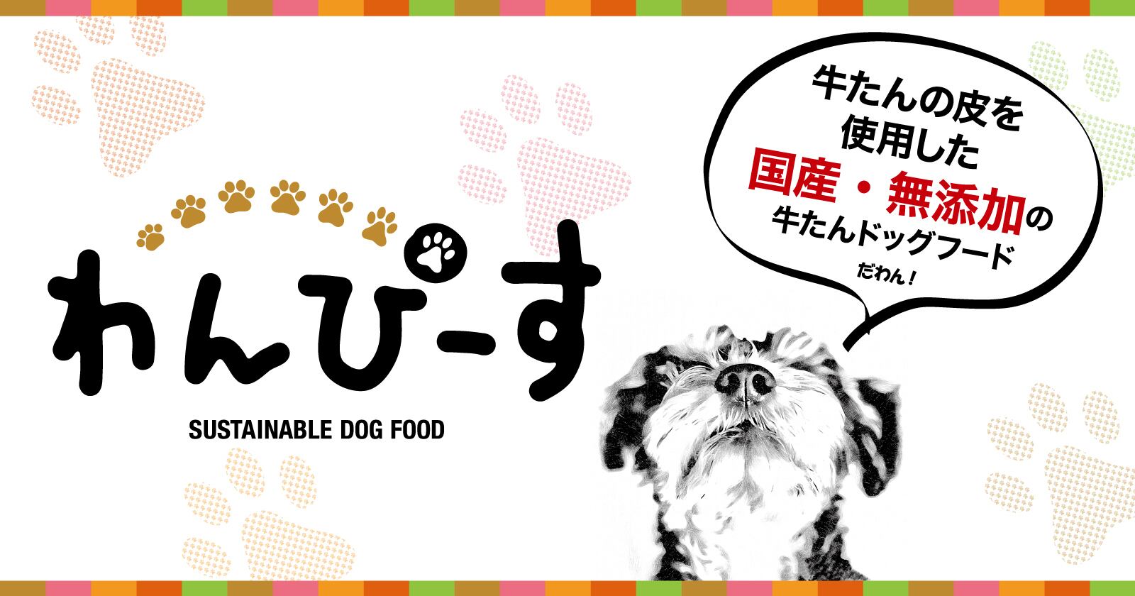 わんぴーす sustainable dog food