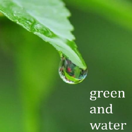 green and water