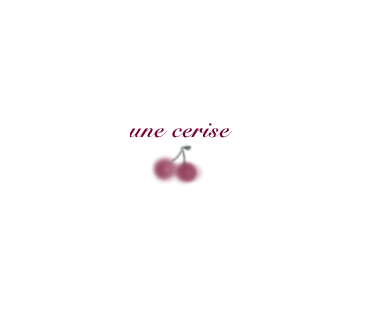 une cerise