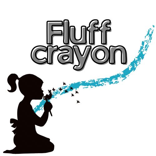 Fluff crayon