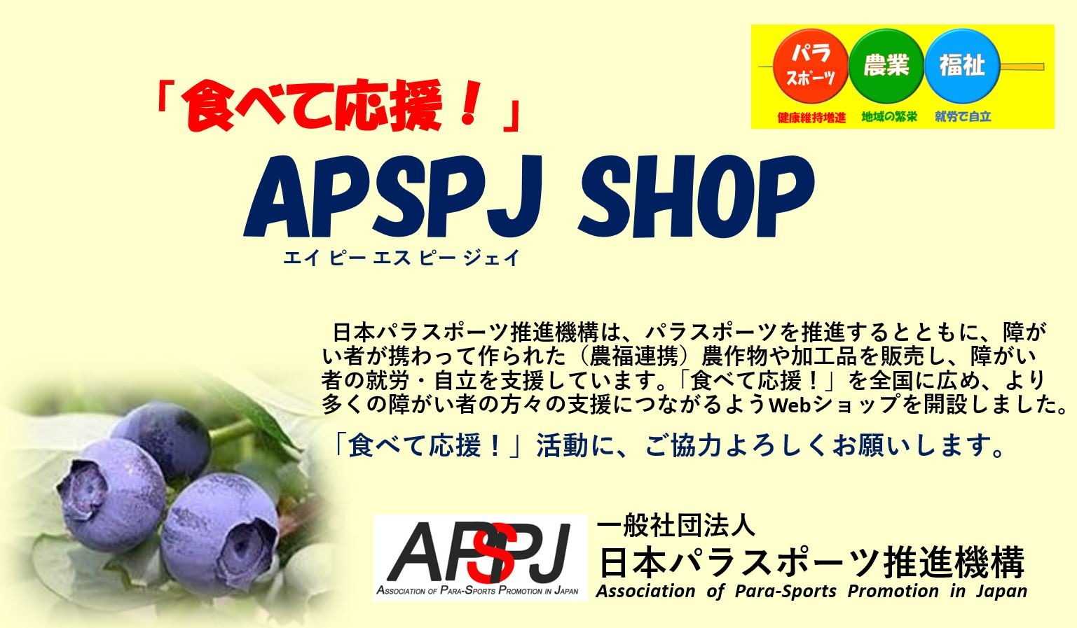 日本パラスポーツ推進機構（APSPJ SHOP)