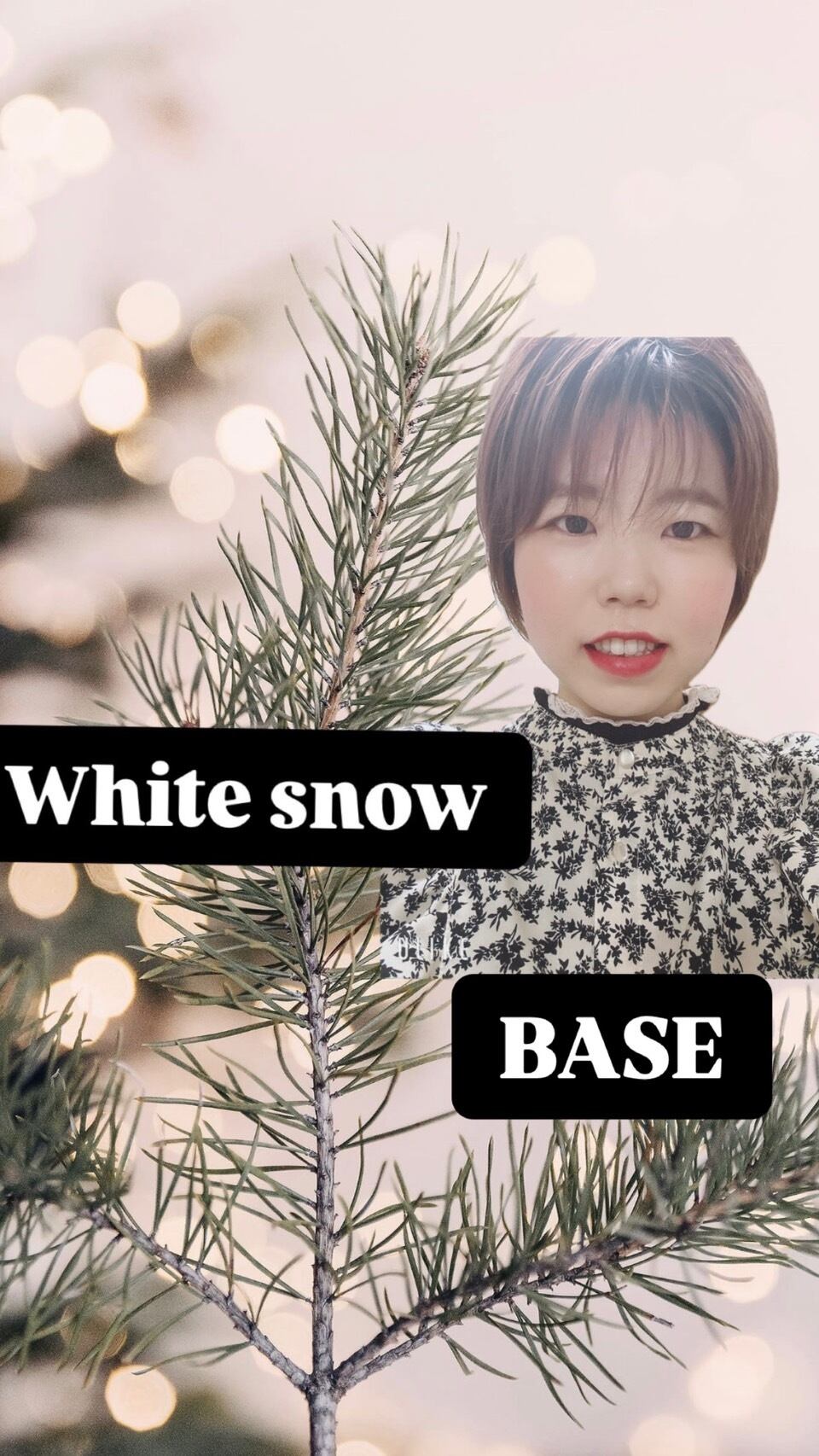 White snow