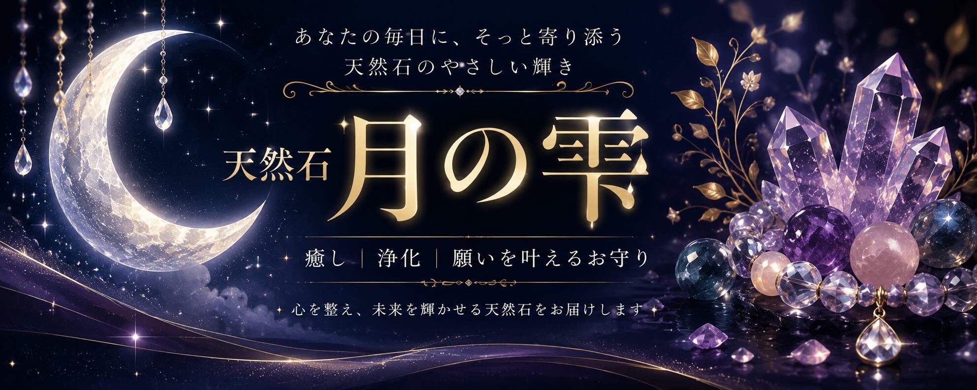 天然石　月の雫