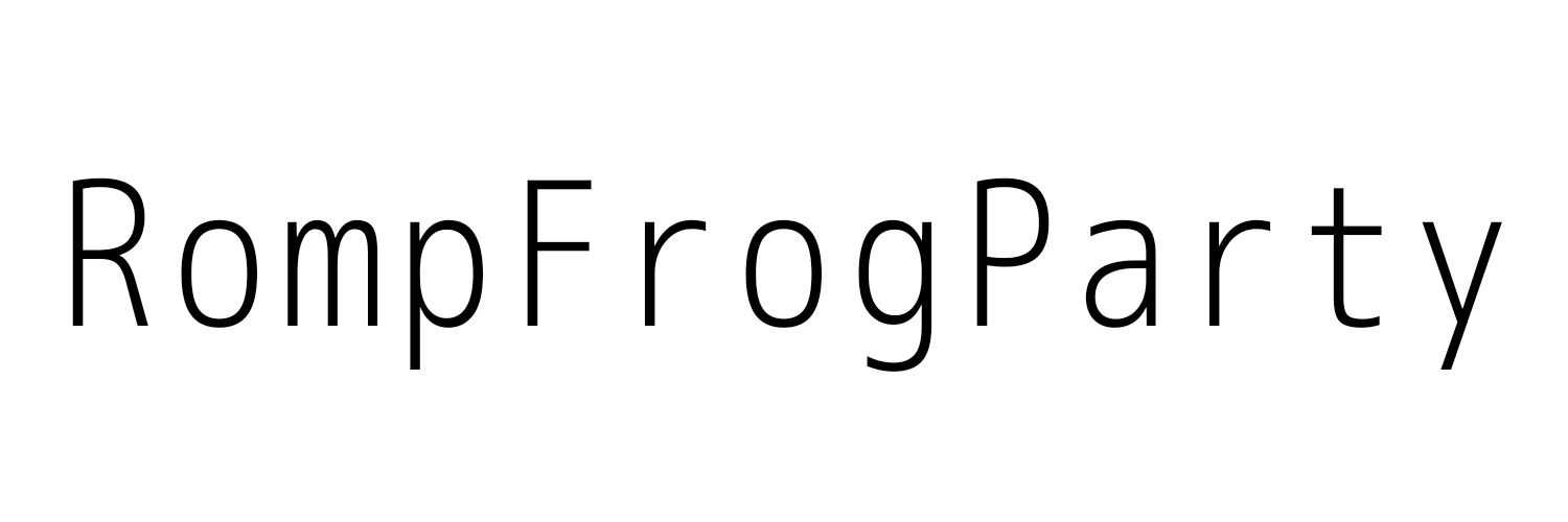 RompFrogParty official webshop
