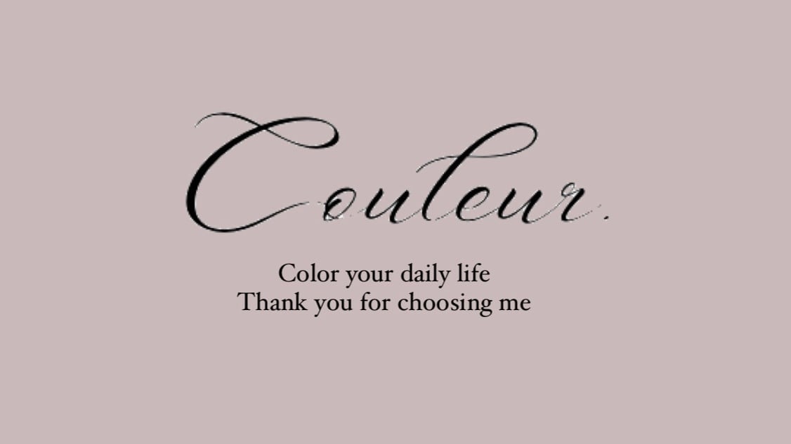 Couleur.