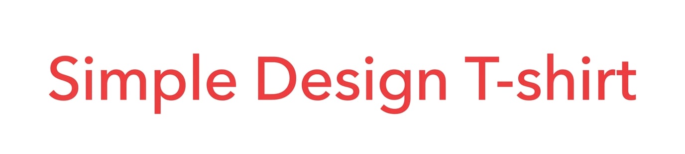 Simple Design T-shirt