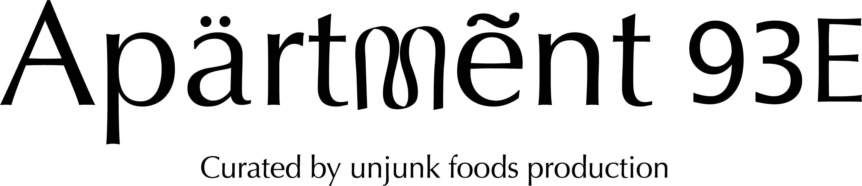 Apartment 93E / unjunk foods production 