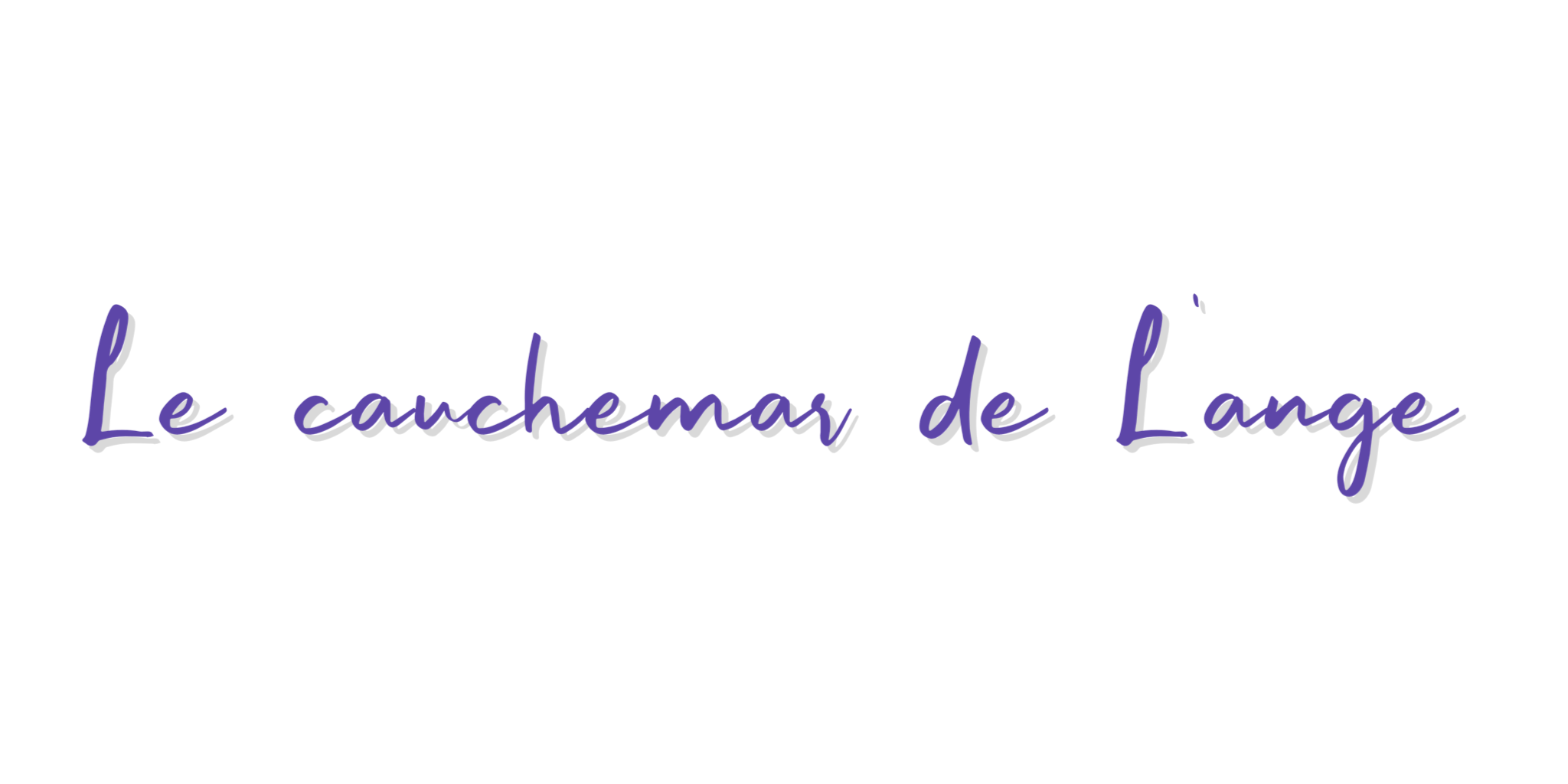 Le cauchemar de L'ange