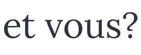 etvous?