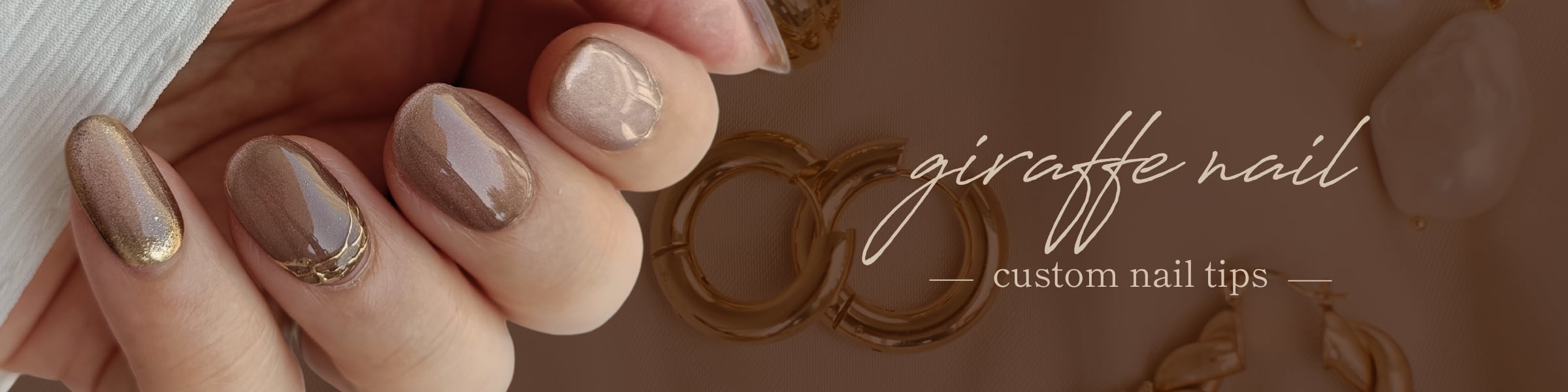 giraffe nail ネイルチップ