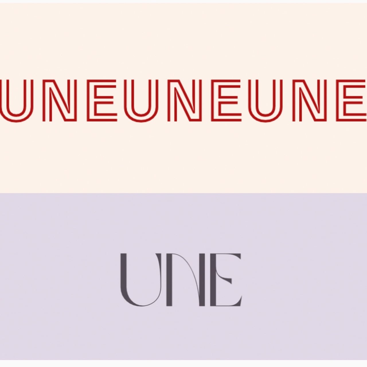 une