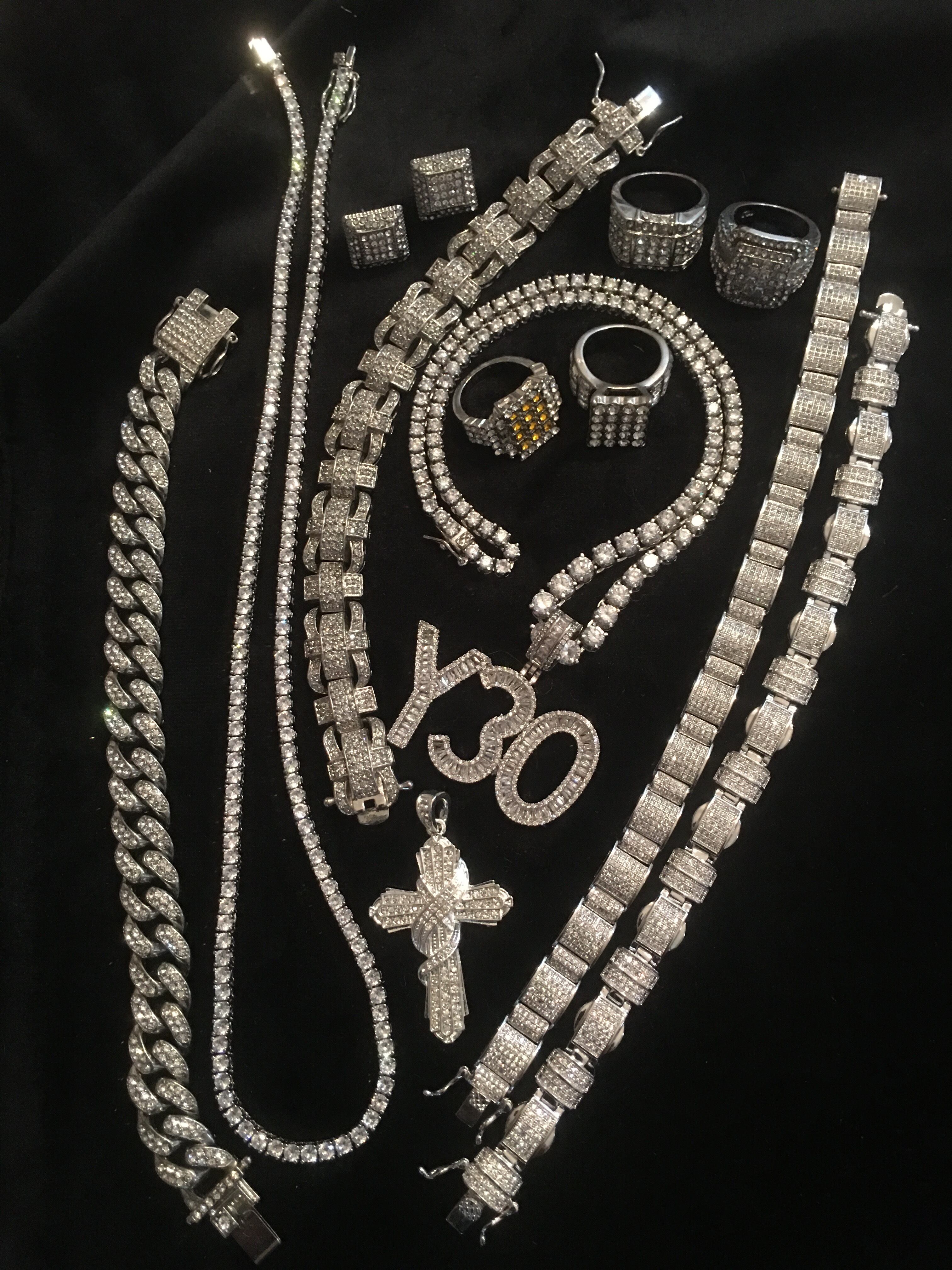 希少⭐︎LA買付在庫品HIPHOP Silver925 テニスチェーン