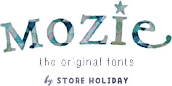 mozie the original fonts by STORE HOLIDAY