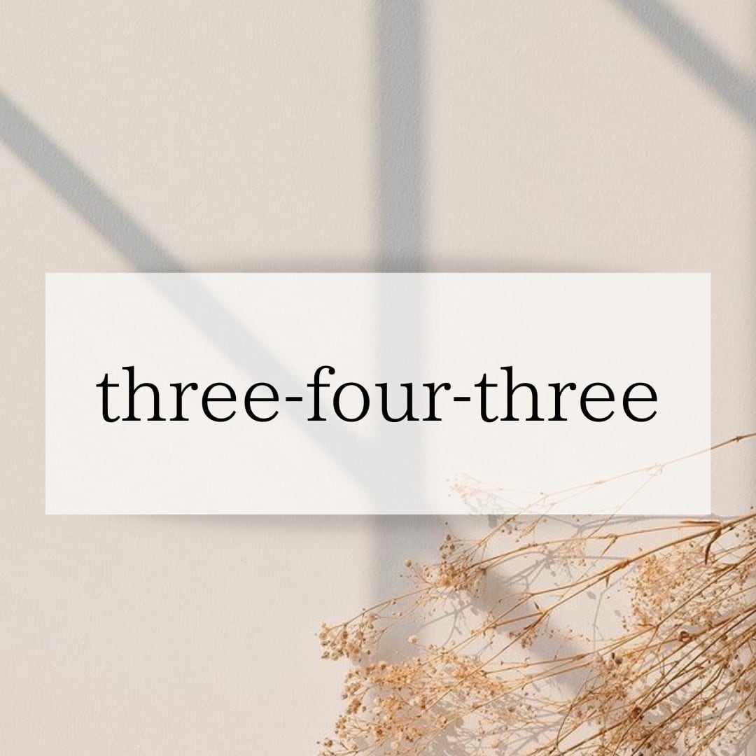 three-four-three 