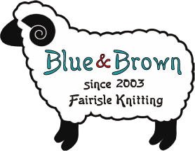 Blue&Brown・編み物・ニット・フェアアイル・ハンドメイド小物