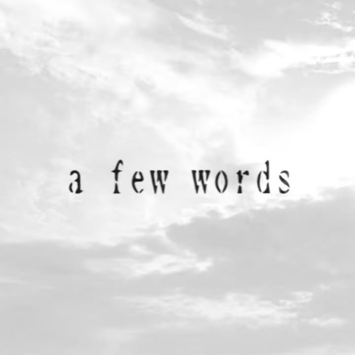 a few words