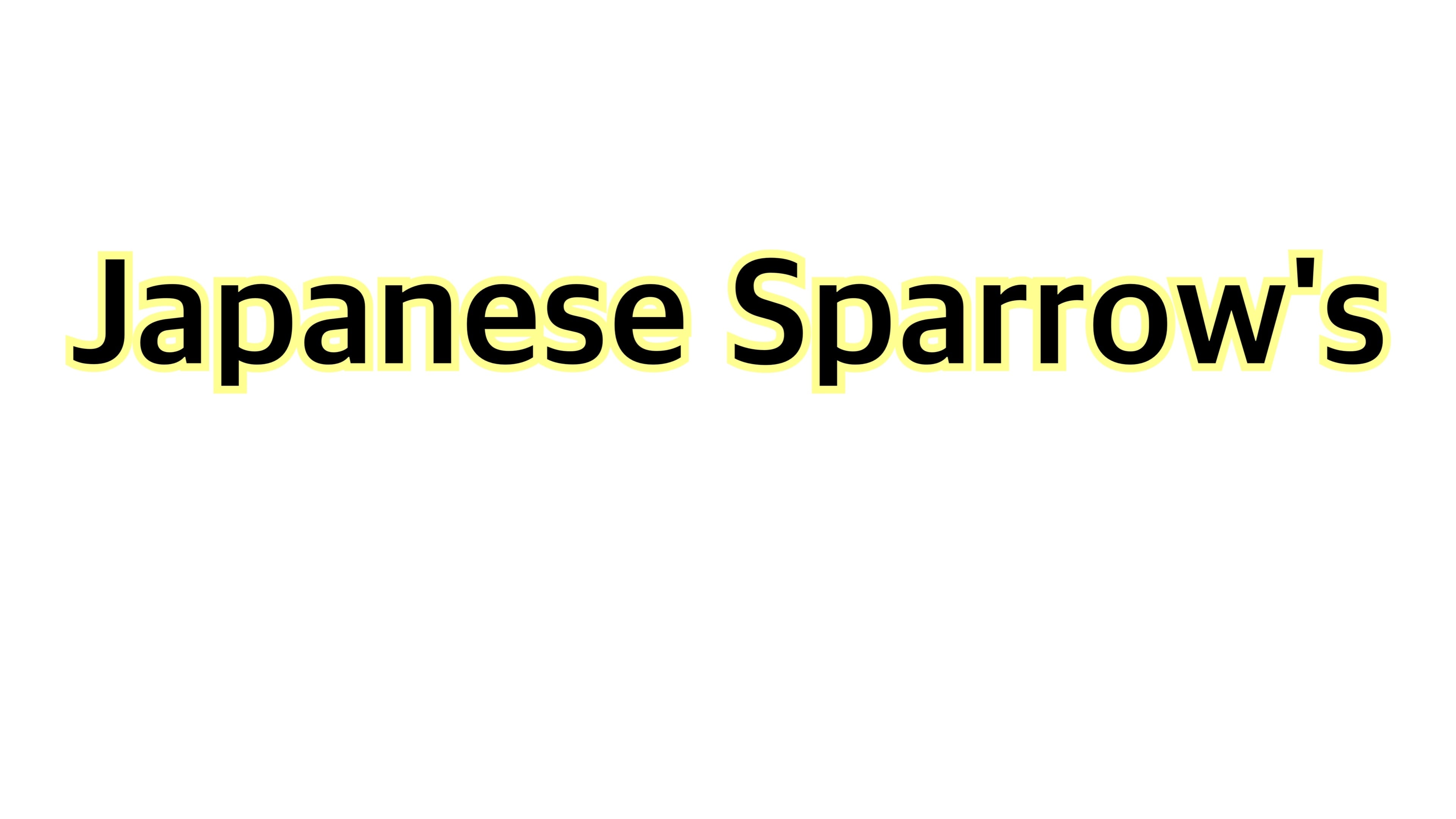 Sparrow’s house 