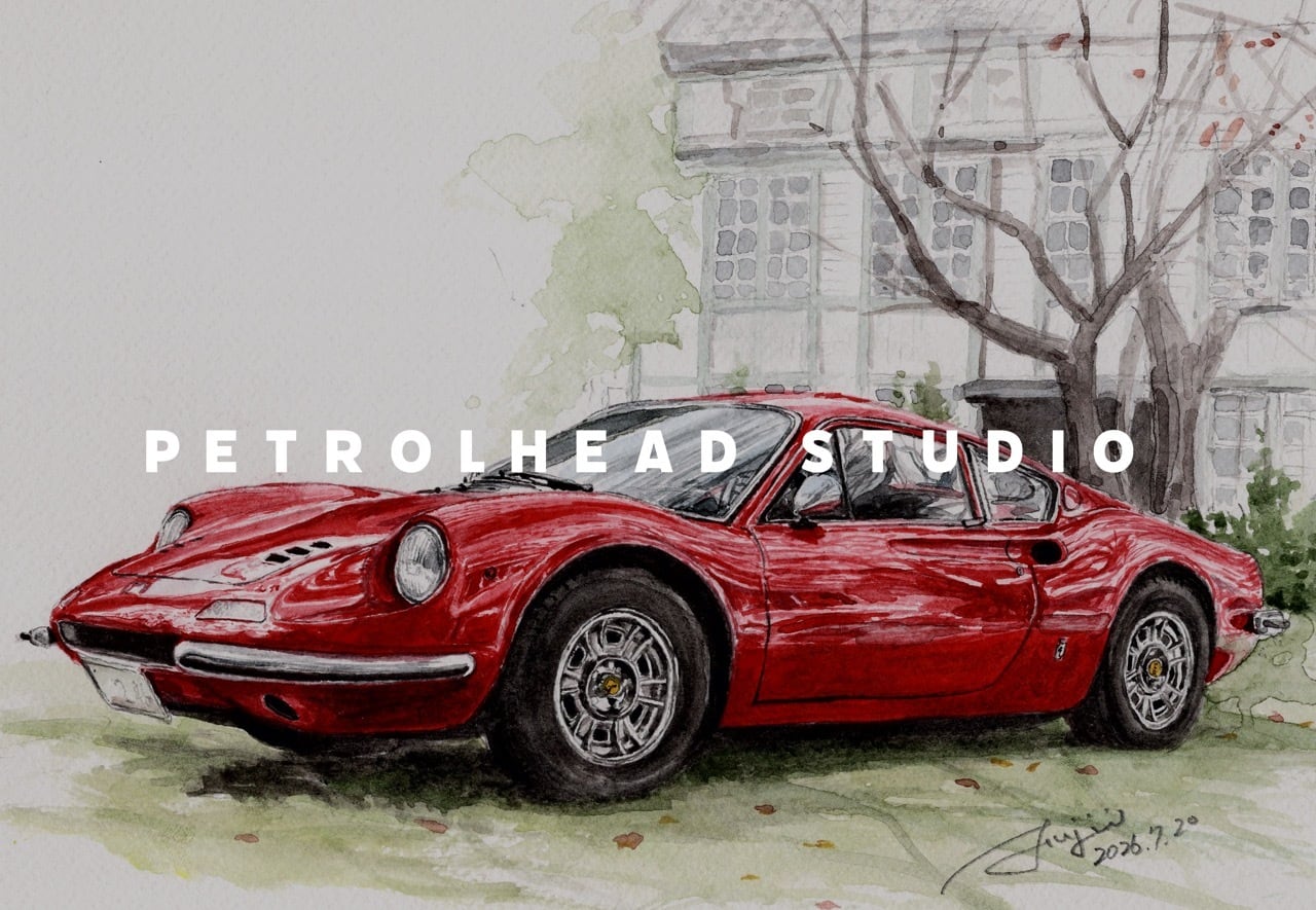 高画質水彩イラストデータ(LOTUS SUPER 7) | PETROLHEAD STUDIO