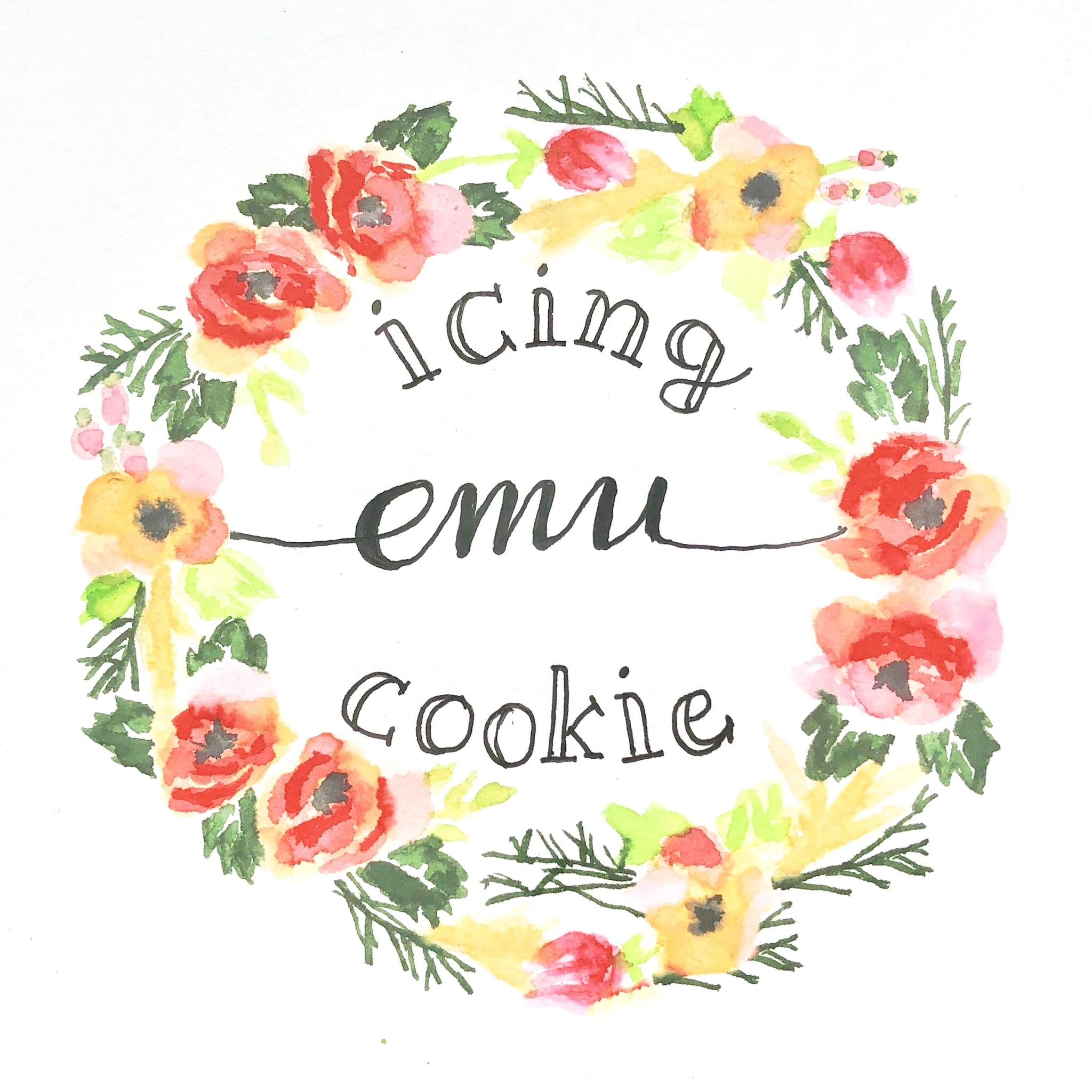 emu icing cookie