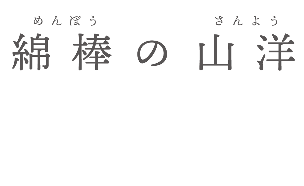 綿棒の山洋