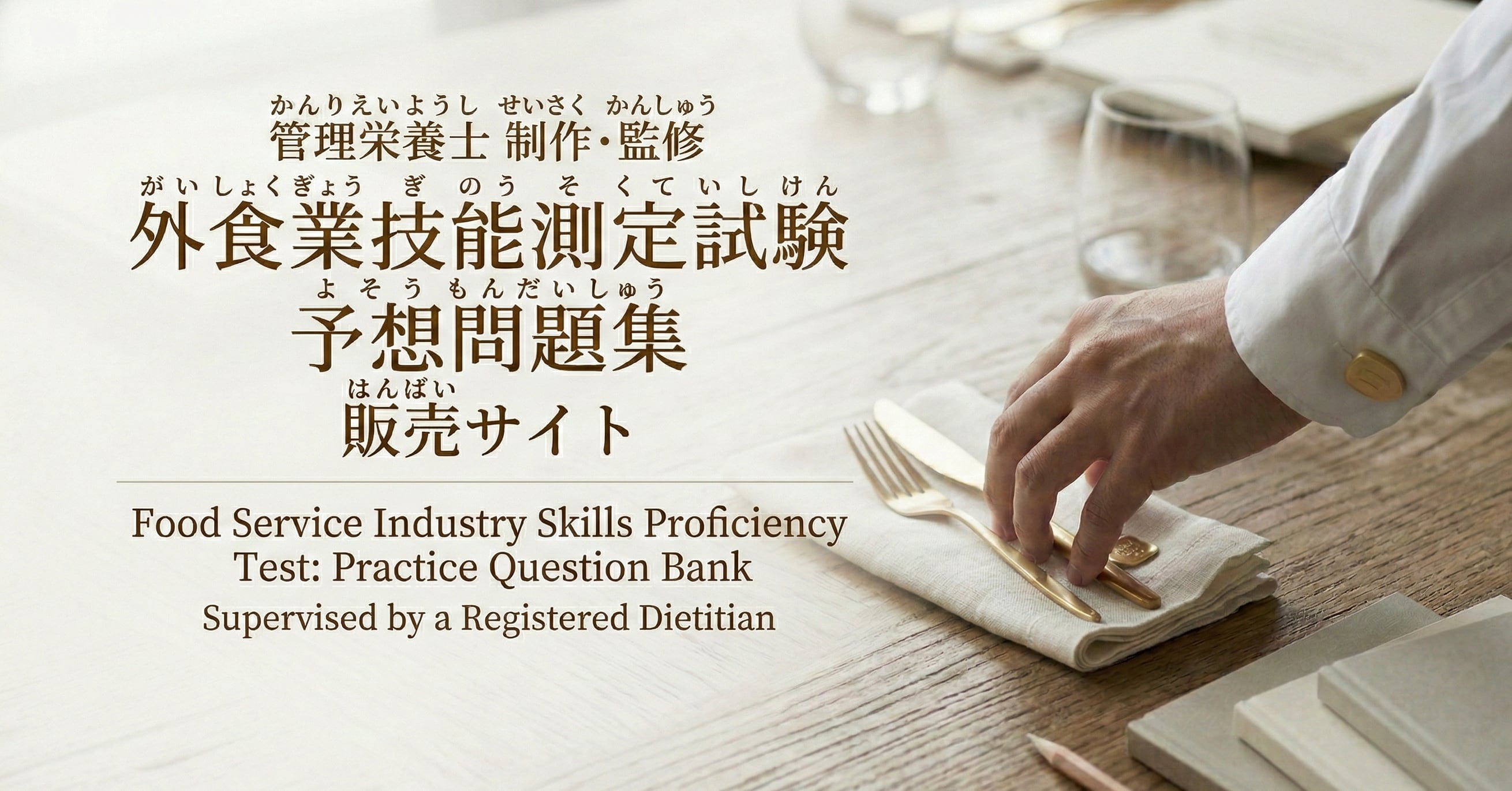 外食業技能測定試験 予想問題集 販売ショップ