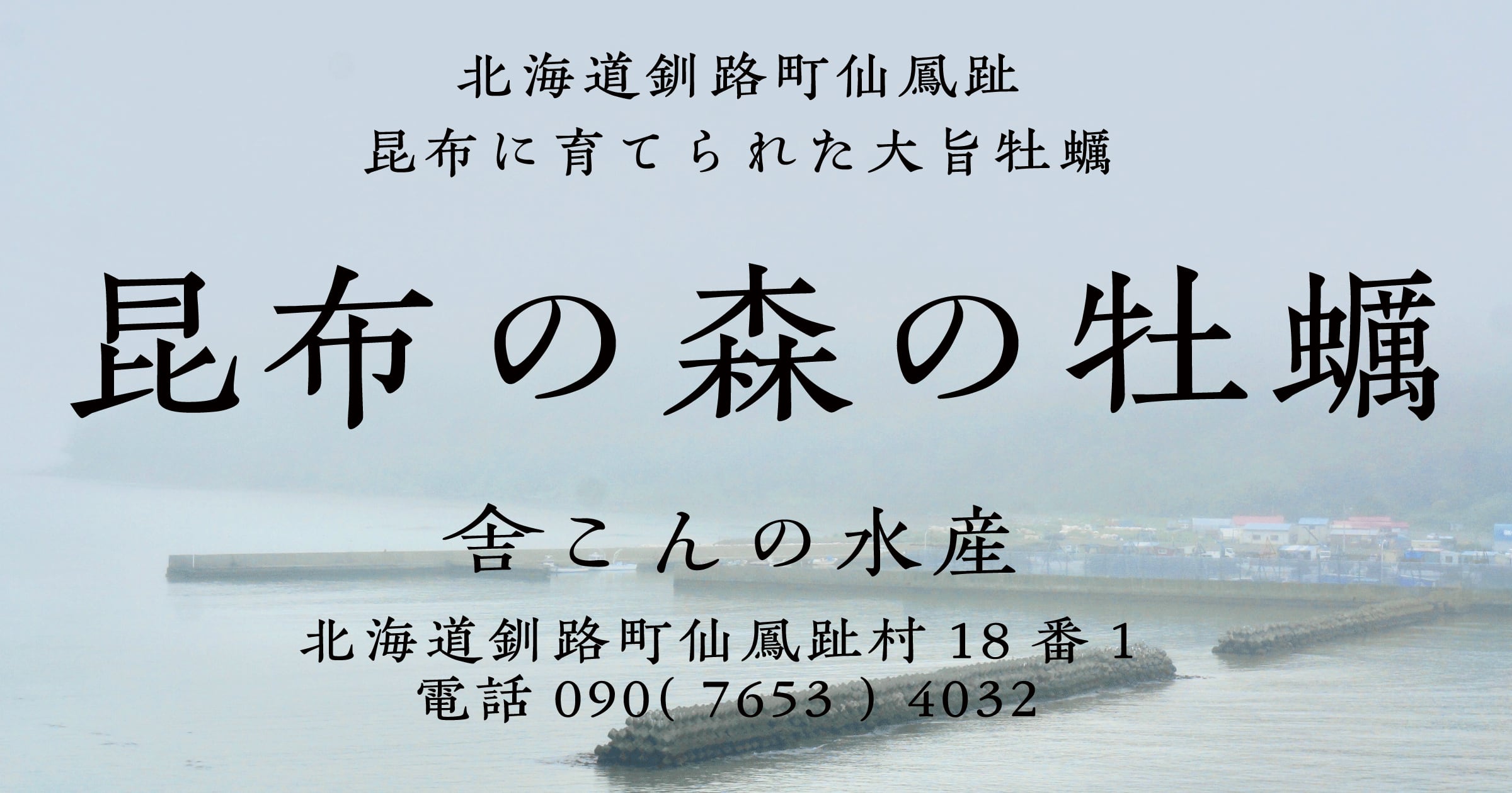 昆布の森の牡蠣｜北海道仙鳳趾の産地直送 生牡蠣のお取り寄せ｜ヤマキチ こんの水産