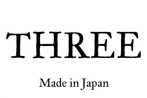 角カット レザータグ ヌメ革 (キャメル) | THREE