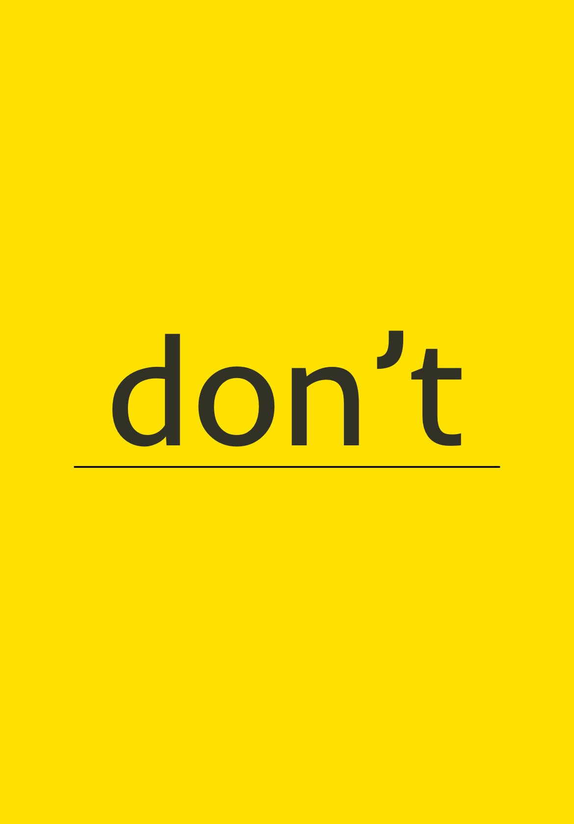 dont