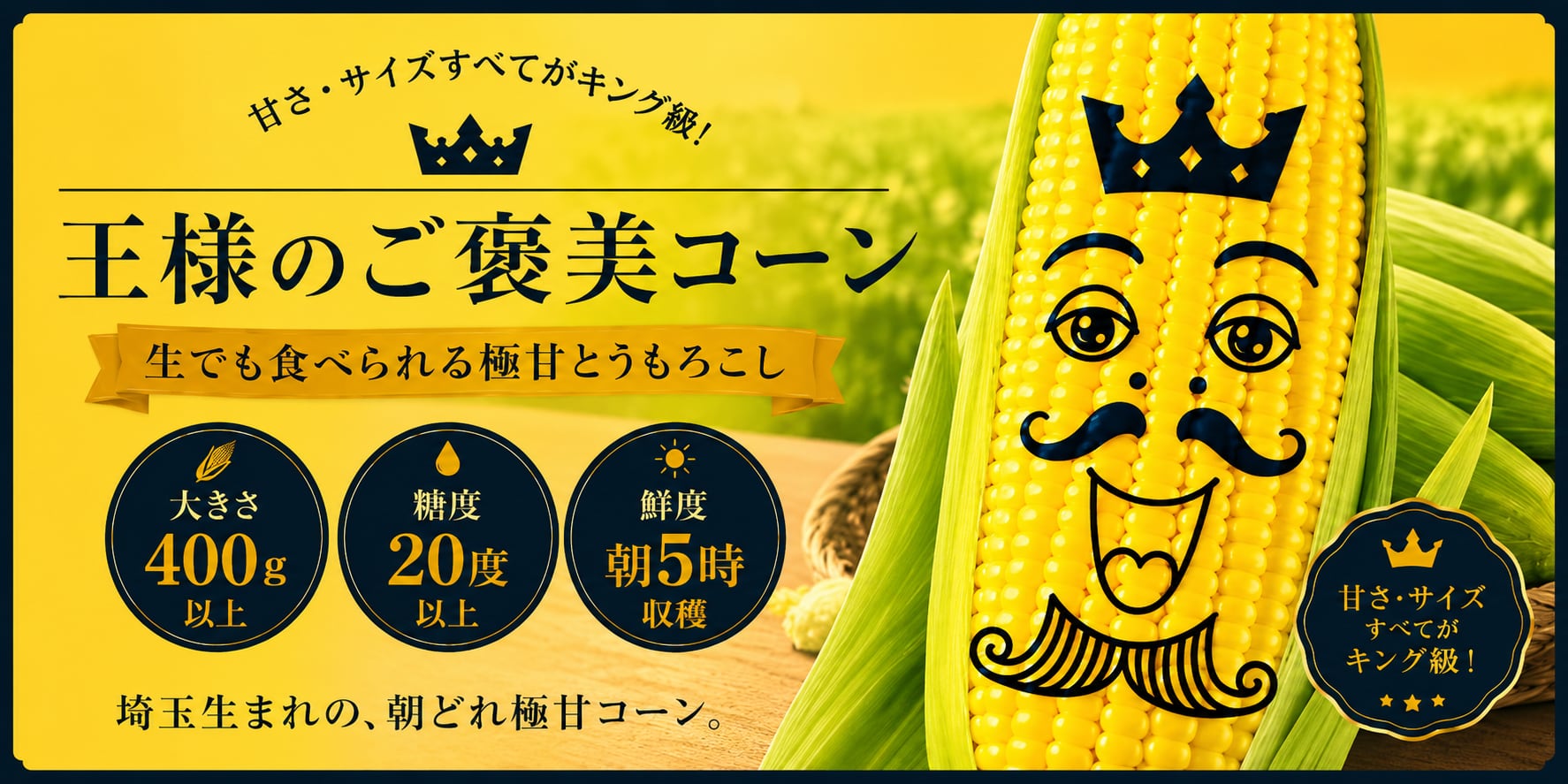 王様のご褒美コーン