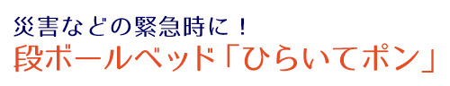 ダンボールベッド「ひらいてポン」