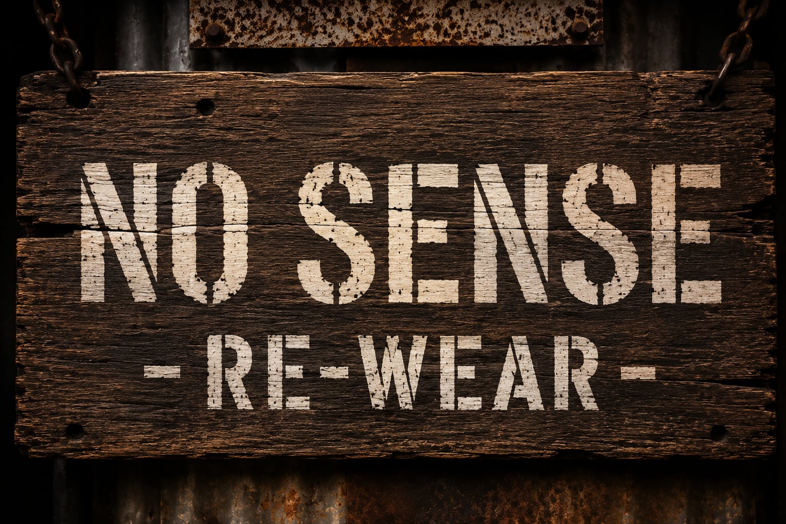 NO SENSE RE-WEAR 