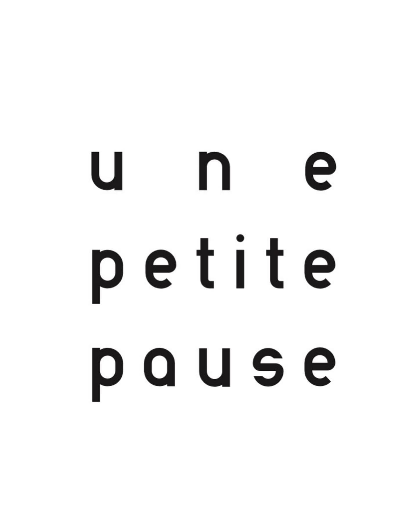 une petite pause