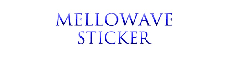 mellowave　sticker　メローウェーブステッカー