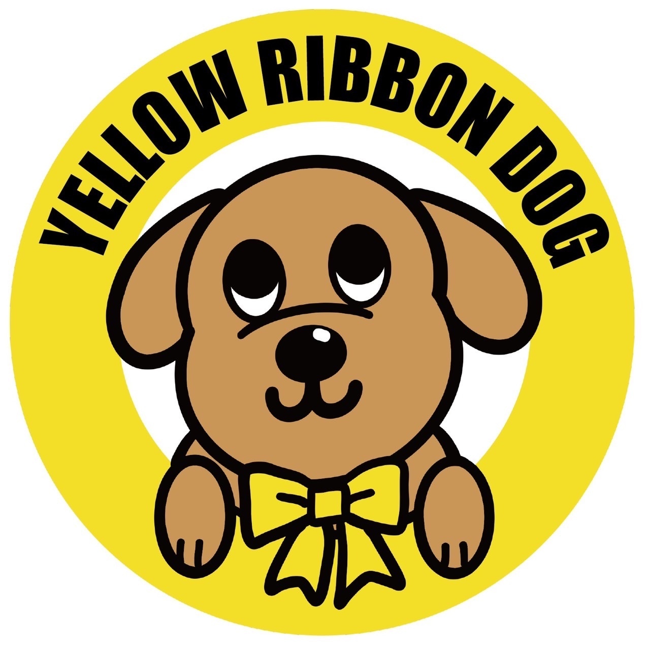 Yellow Ribbon Dog