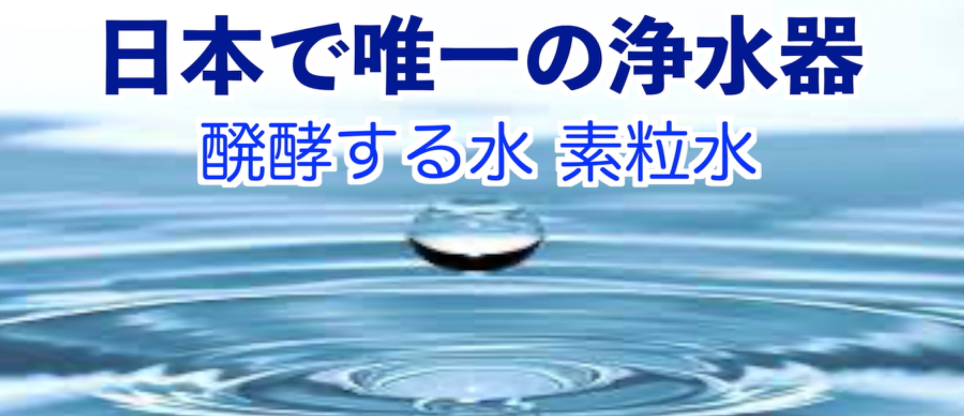 ペットも喜ぶ醗酵する浄水器　素粒水